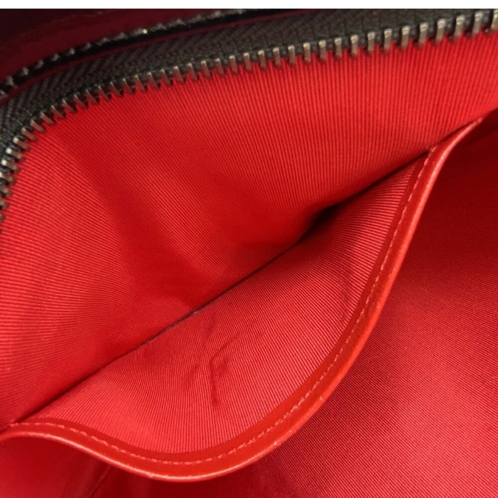 Christian Louboutin Crossbody Spiked Heart Patent Leather Ruby Posh Clutch Bag - Picture 11 of 16